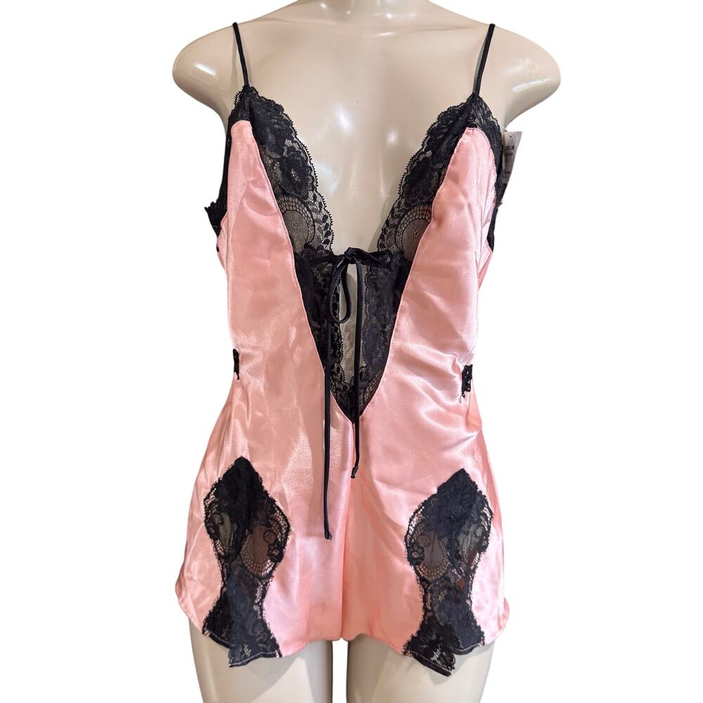Lover's Lane Sexiest Romper Lingerie Romantic Babydoll Honeymoon Sz S/M Peach